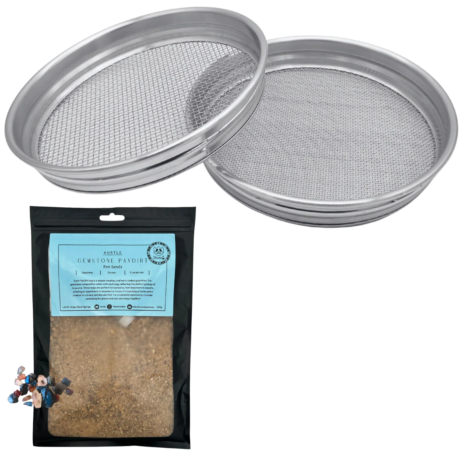 Aluminium Gold & Gemstone Sieve Set - Image 6