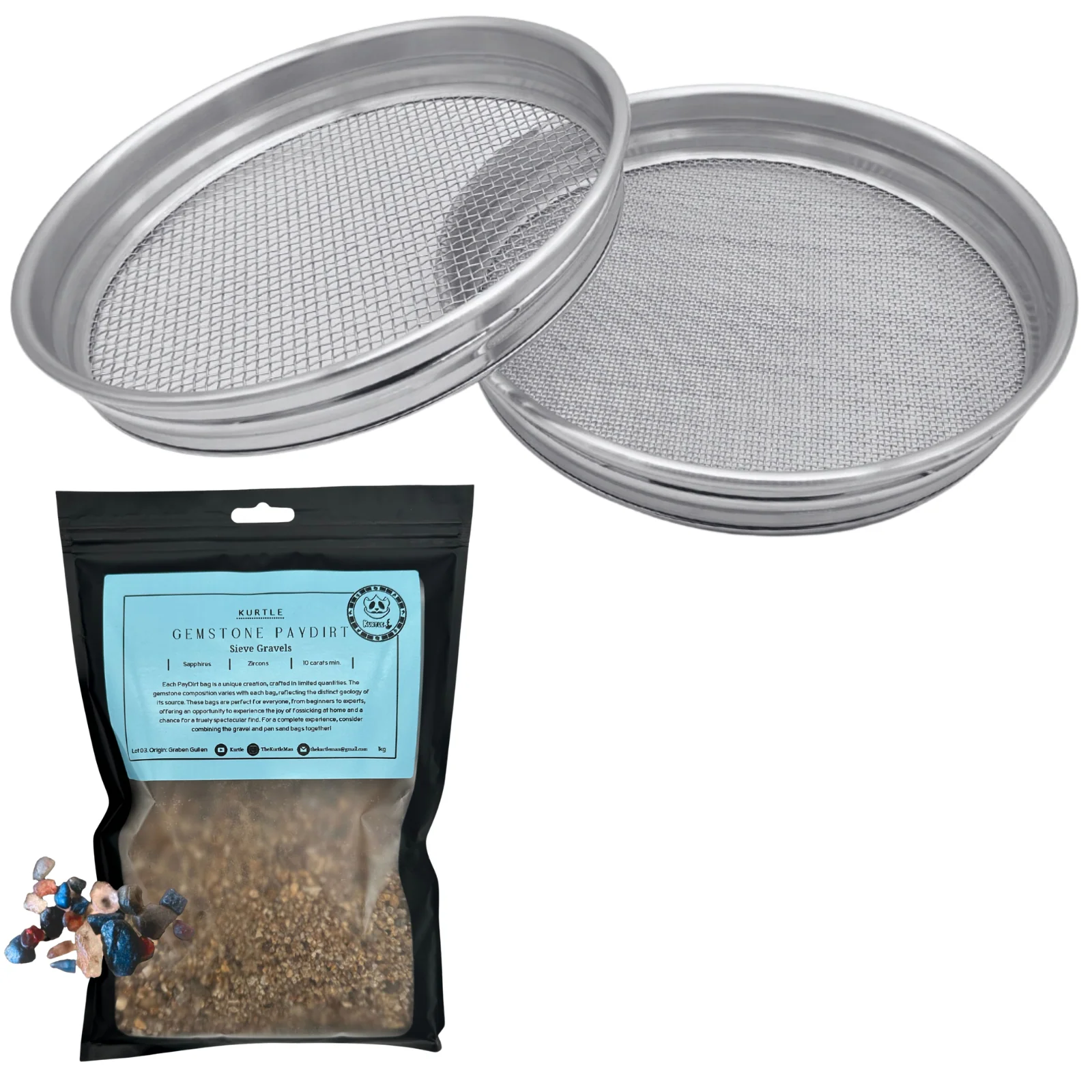 Aluminium Gold & Gemstone Sieve Set - Image 7