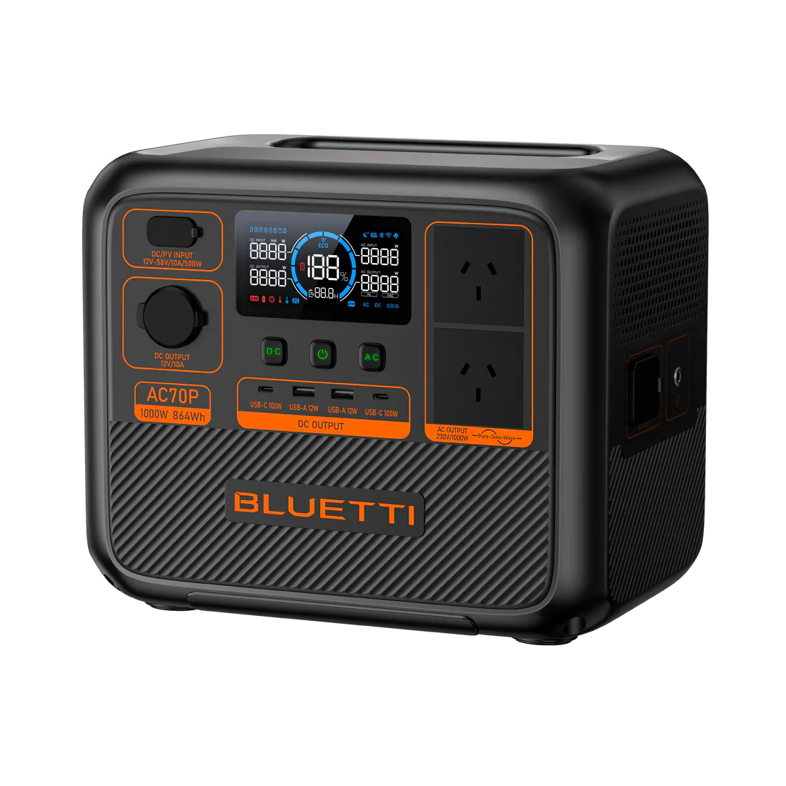 AC70P BLUETTI Off-Grid Power Station (1000W 864Wh) - Image 11