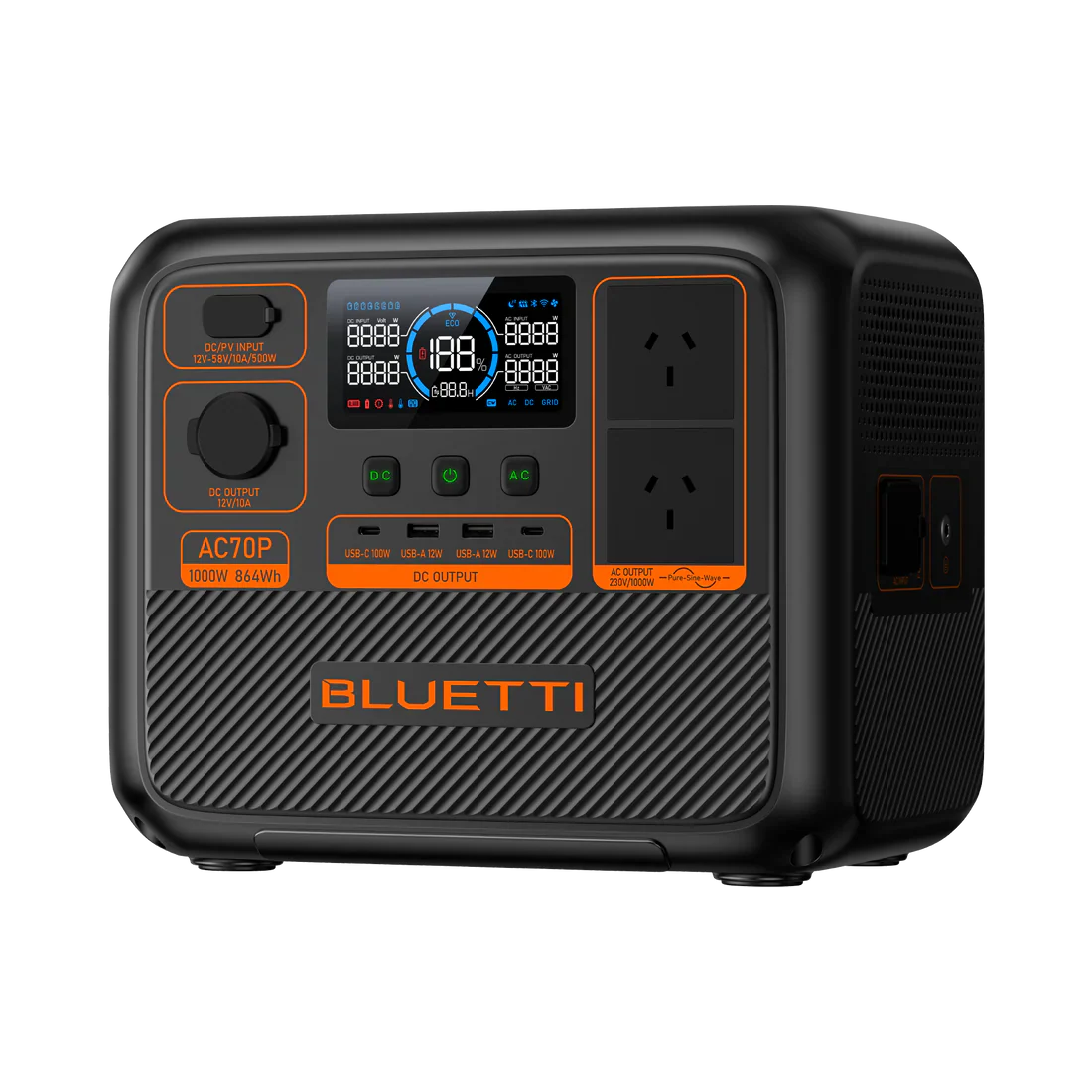 AC70P BLUETTI Off-Grid Power Station (1000W 864Wh) - Image 13