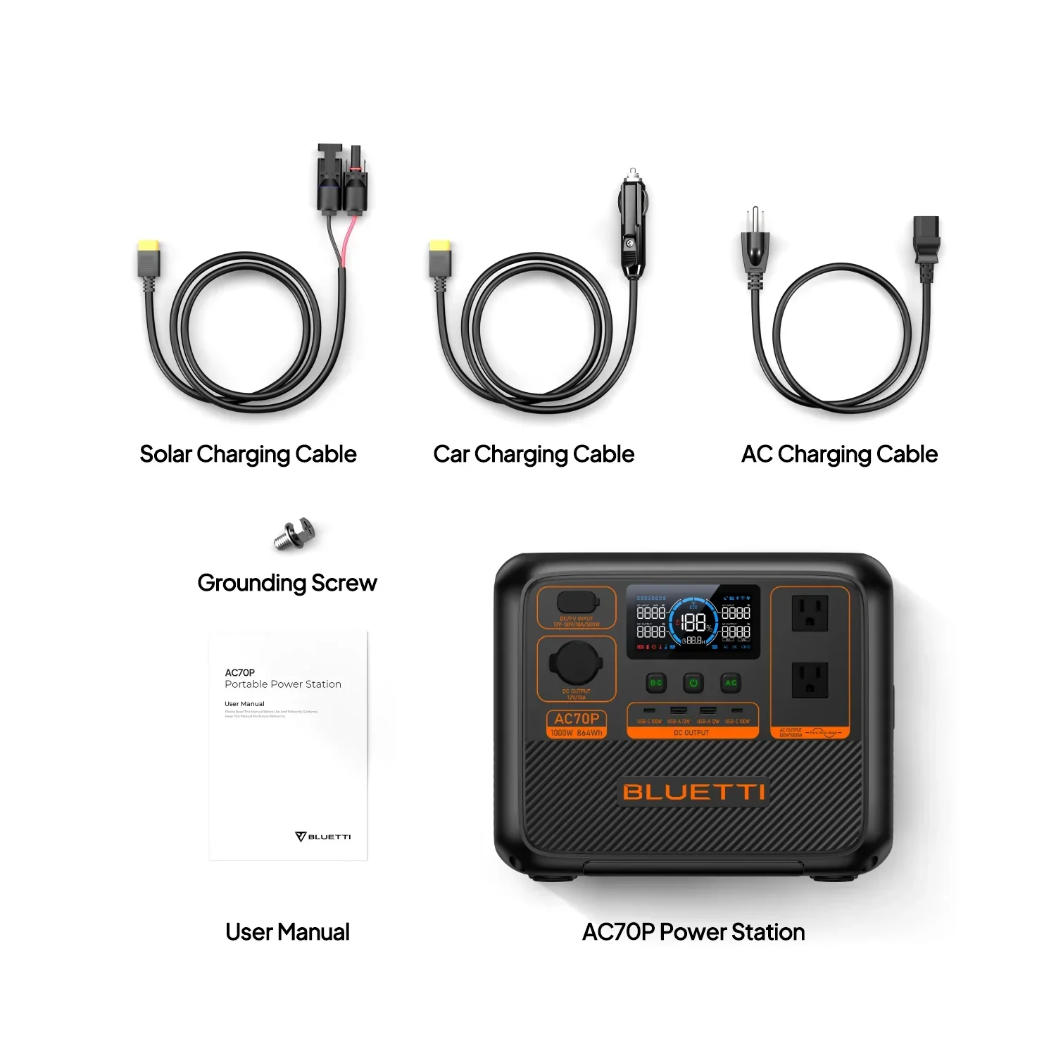 AC70P BLUETTI Off-Grid Power Station (1000W 864Wh) - Image 14