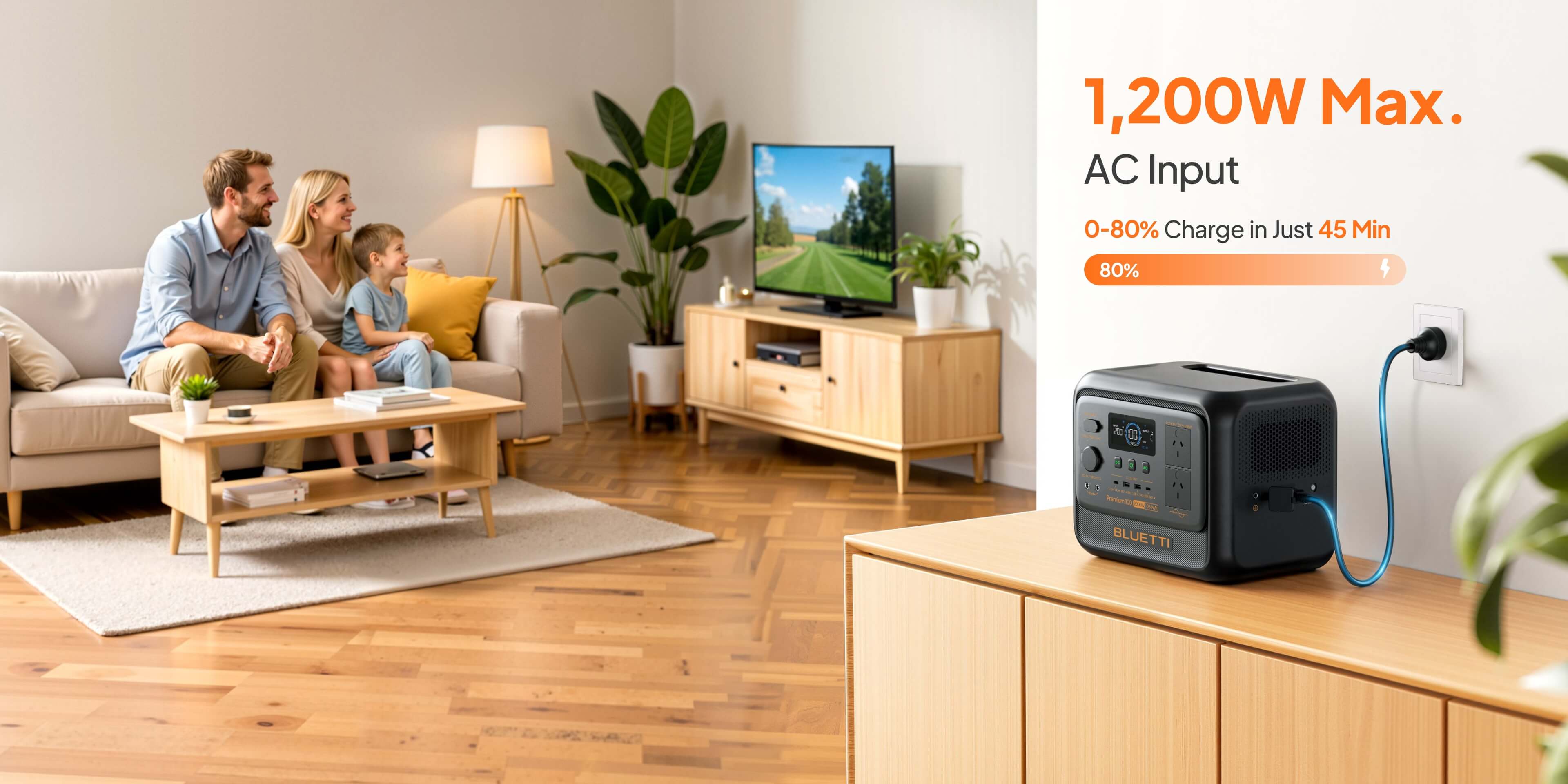 Premium 100 V2 BLUETTI Off-Grid Power Station (1,800W 1,024Wh) - Image 12