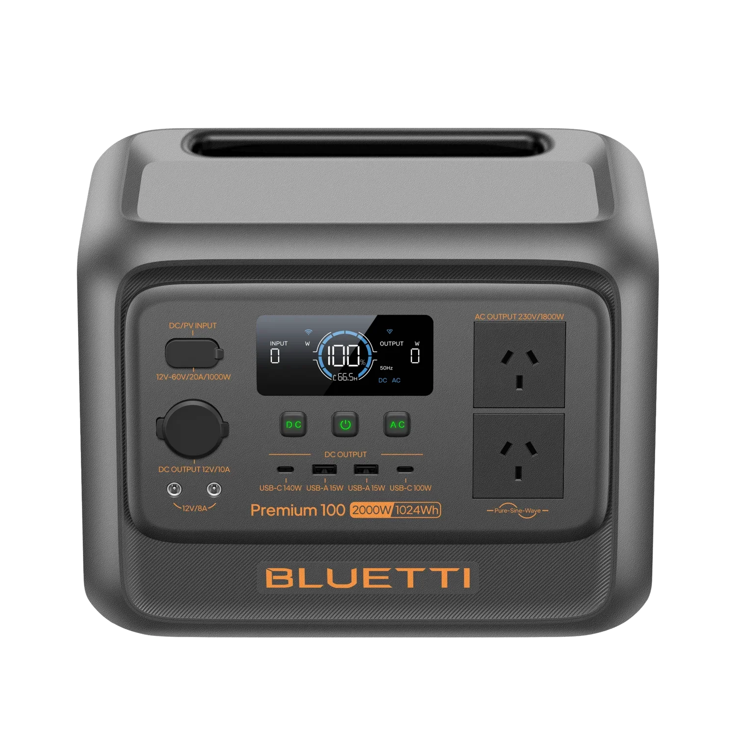 Premium 100 V2 BLUETTI Off-Grid Power Station (1,800W 1,024Wh) - Image 17