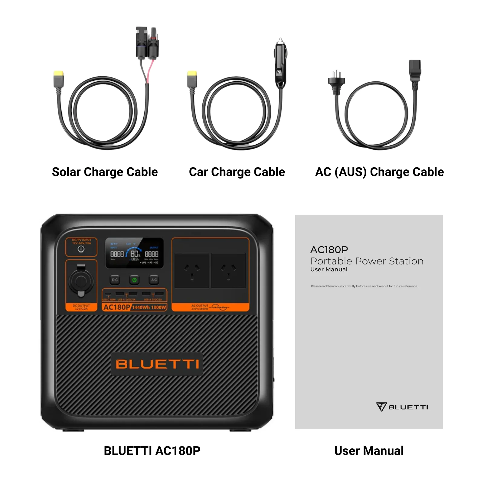 AC180P BLUETTI Off-Grid Power Station (1,800W 1,440Wh) - Image 3