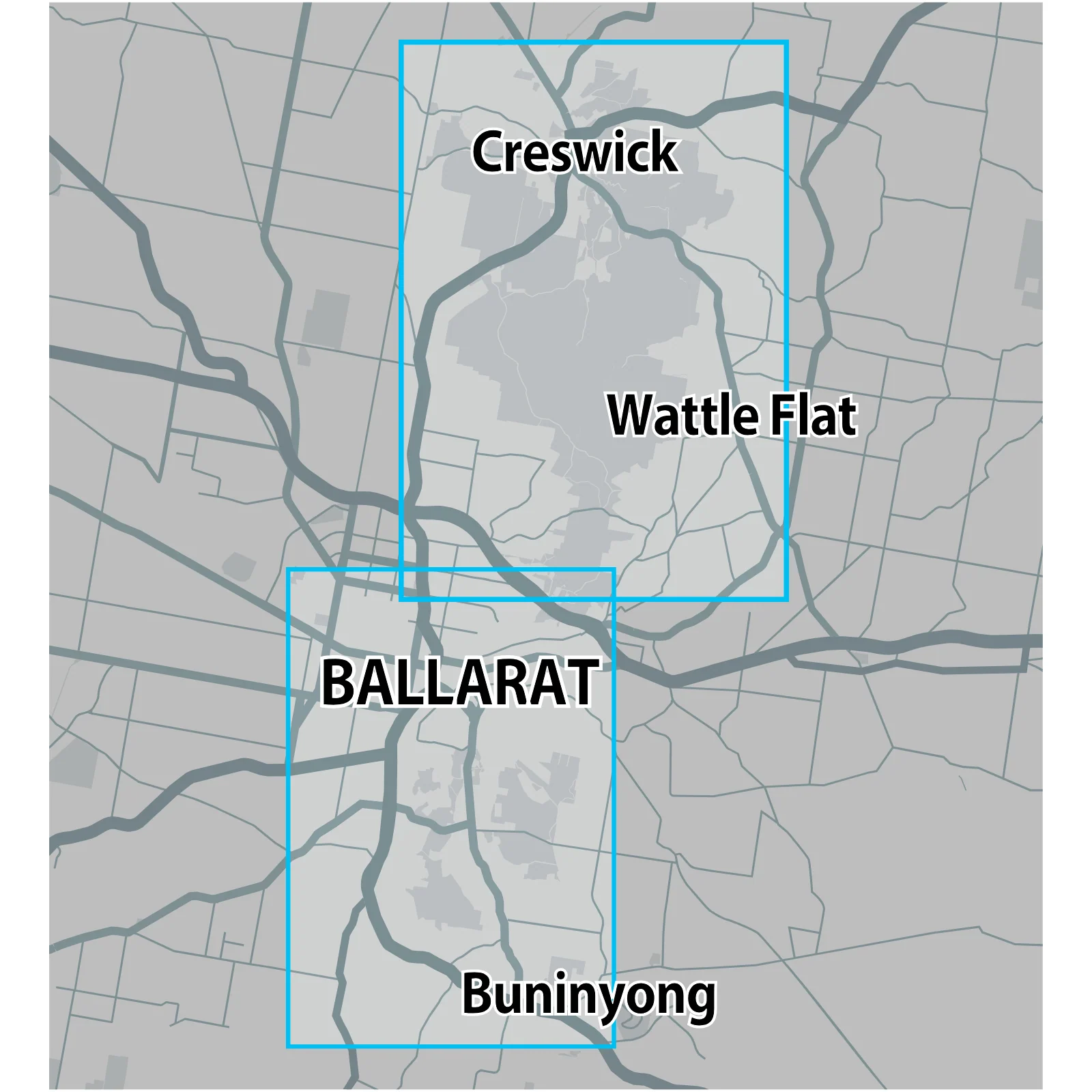 VIC Ballarat Creswick GOLD MAP - Image 2