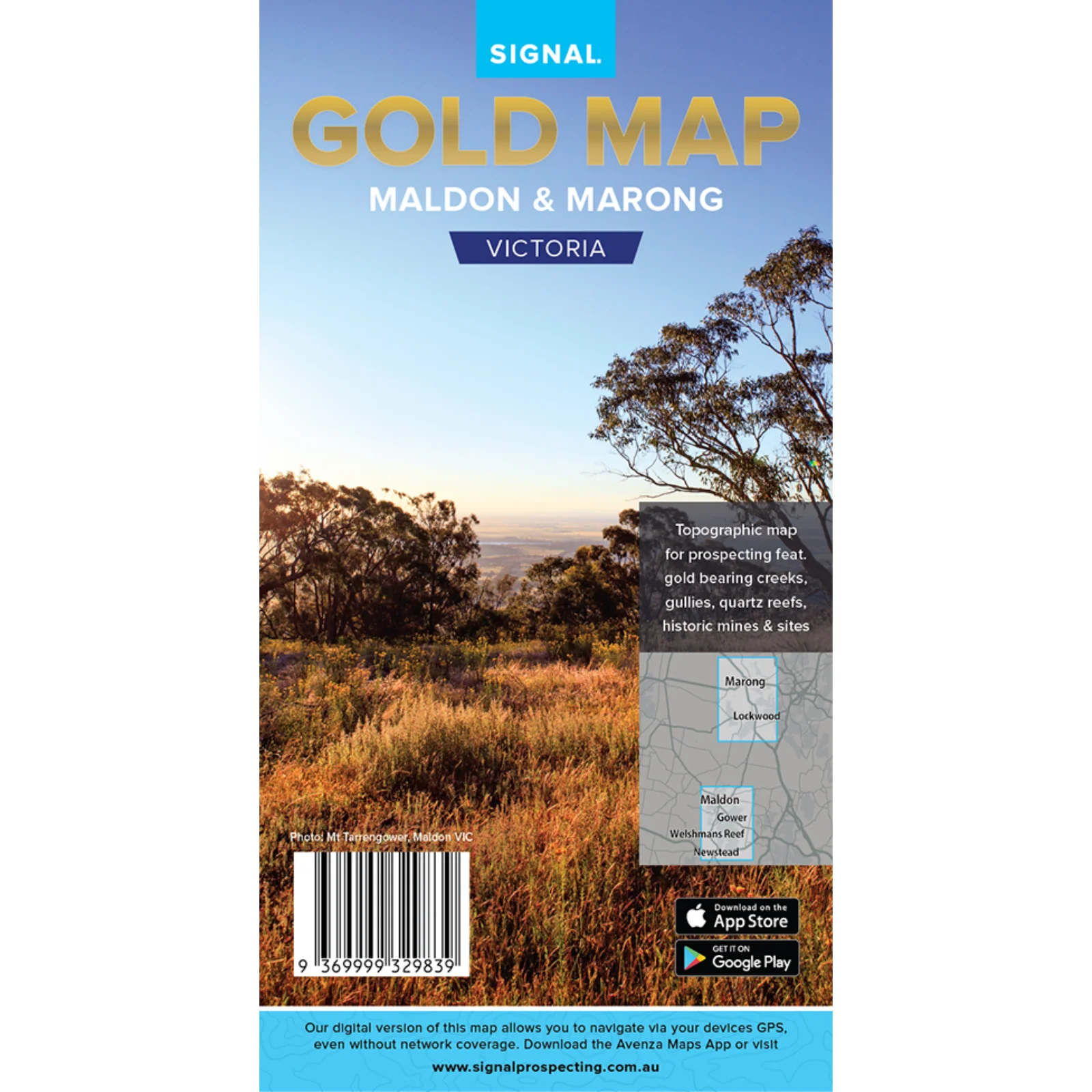 VIC Maldon Marong GOLD MAP