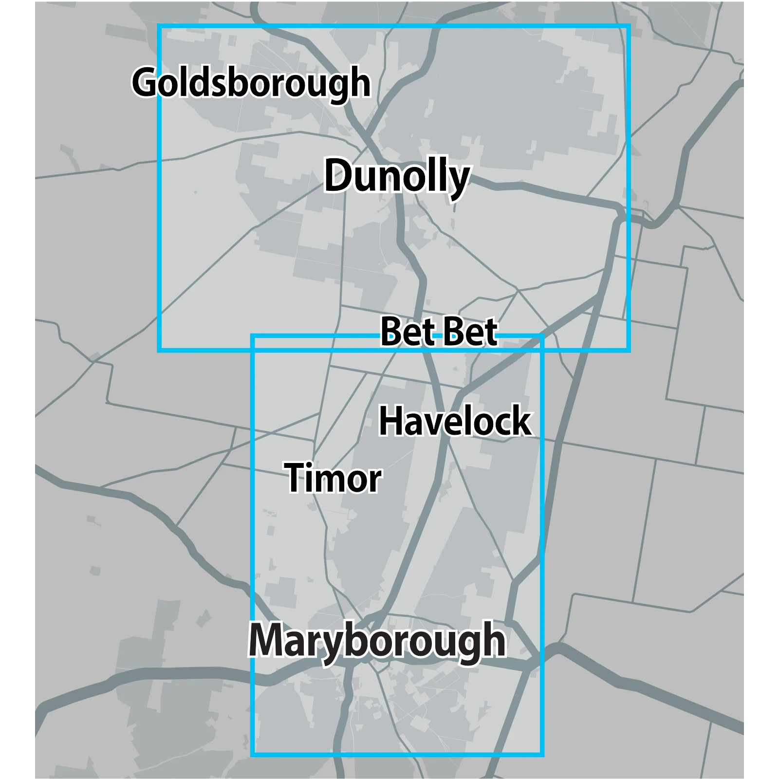 VIC Maryborough Dunolly GOLD MAP - Image 2